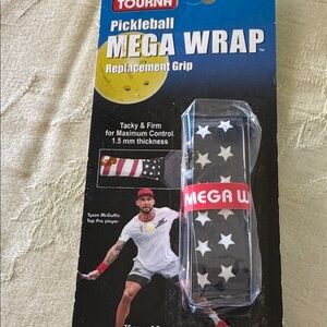Mega Wrap Pickleball Replacement Grip - Black with White Stars